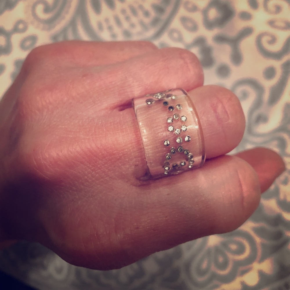 Authentic (100%) Dior plastic ring.